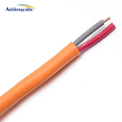 Bare Copper 2 Core Alarm Cable PVC Jacketed 1.05mm ID CE Certified